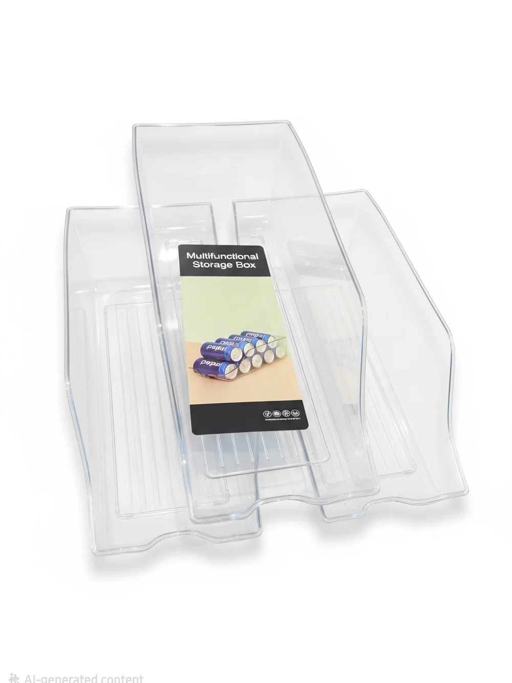 3 Clear Can Storage Rack